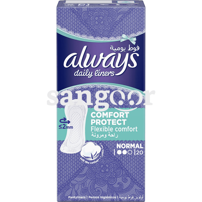 ALWAYS-PROTEGE-SLIP-LINERS-CONFORT-20PCS