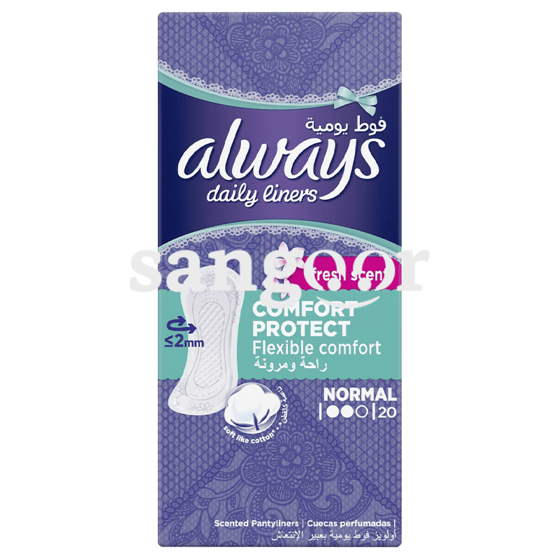 ALWAYS-PROTEGE-SLIP-LINERS-CONFORT-FRESH-20PCS