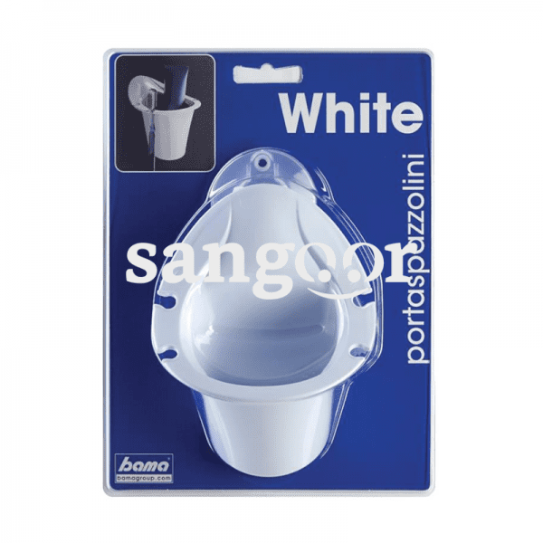 BAMA VERRE PORTE BROSSE A DENT OPAQUE BLANC