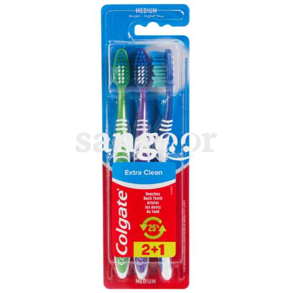 COLGATE-BROSSE-A-DENT-LOT-DE-3P-EXTRA-CLEAN-MEDIUM-3.png.Prix Tunisie
