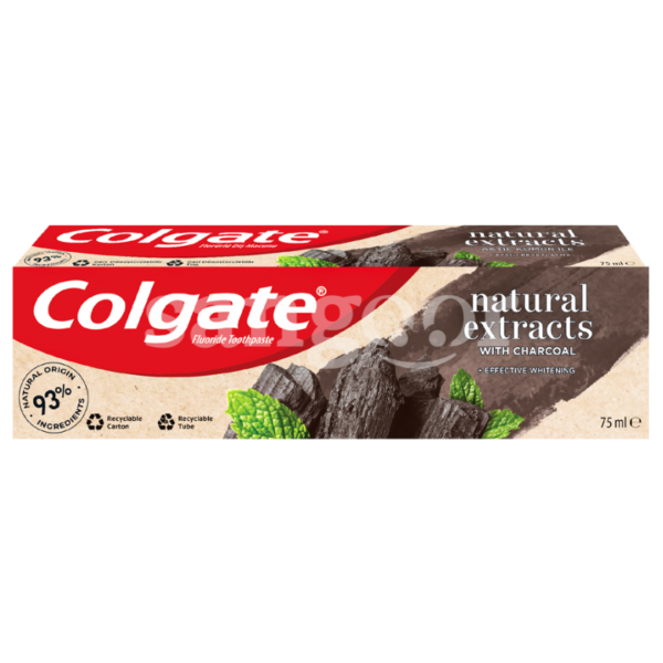 COLGATE-DENTIFRICE-75ML-NATURAL-EXTRACTS-CHARCOAL.png.Prix Tunisie