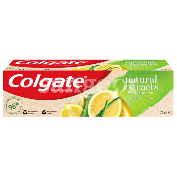 COLGATE-DENTIFRICE-75ML-NATURAL-EXTRACTS-LEMON.png.Prix Tunisie