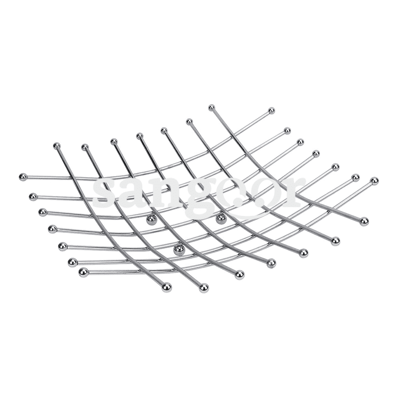 EQUINOX CORBEILLE A FRUIT CHROME CARRE 28 28CM EQUINOX CORBEILLE A FRUIT CHROME CARRE 28 28CM