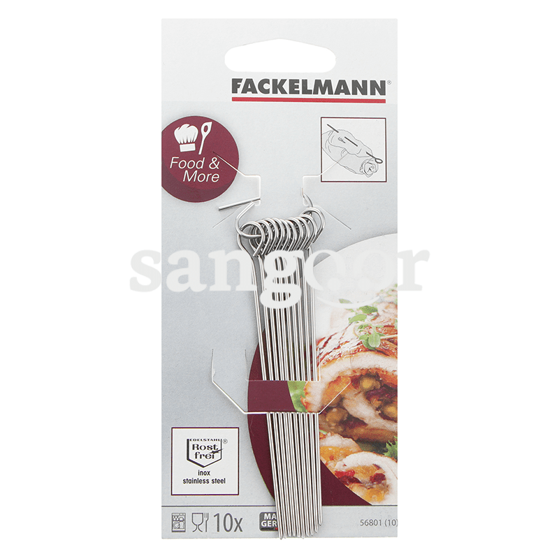 FACKELMANN 10 BROCHETTES INOX 10CM 1.3MM FACKELMANN 10 BROCHETTES INOX 10CM 1.3MM
