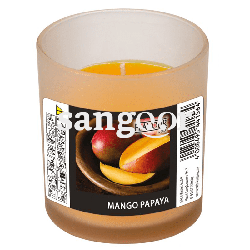 FLAVOUR BOUGIE EN VERRE 70 77MM PARFUME MANGUE FLAVOUR BOUGIE EN VERRE 70 77MM PARFUME MANGUE