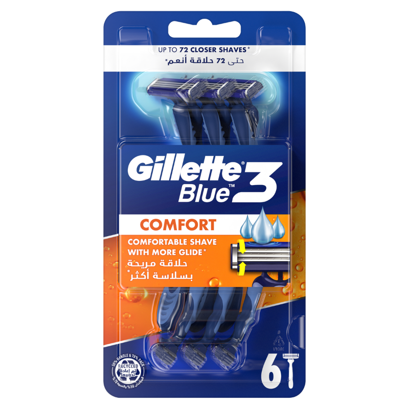 GILLETTE LOT CONFORT 6PCS 3 LAMES GILLETTE-LOT-CONFORT-6PCS-3-LAMES.png Prix Tunisie