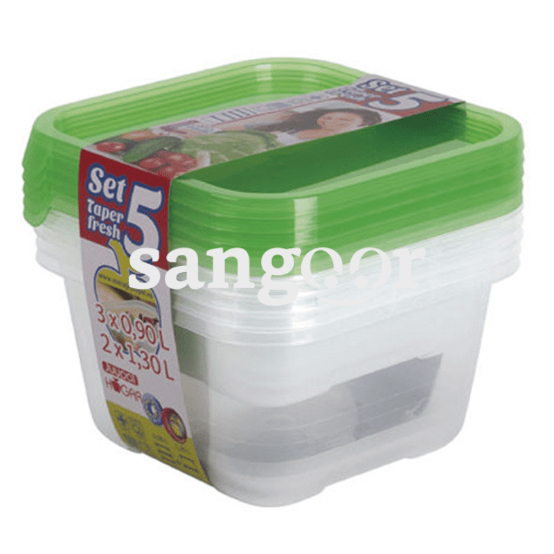 HOGAR-BOITE-TAPERFRESH-VERT-SET-5P