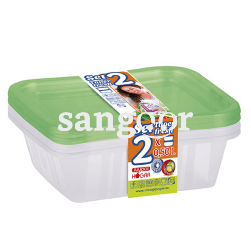 HOGAR-BOITES-OVALES-TAPERFRESH-VERT-SET-2P-0.5L