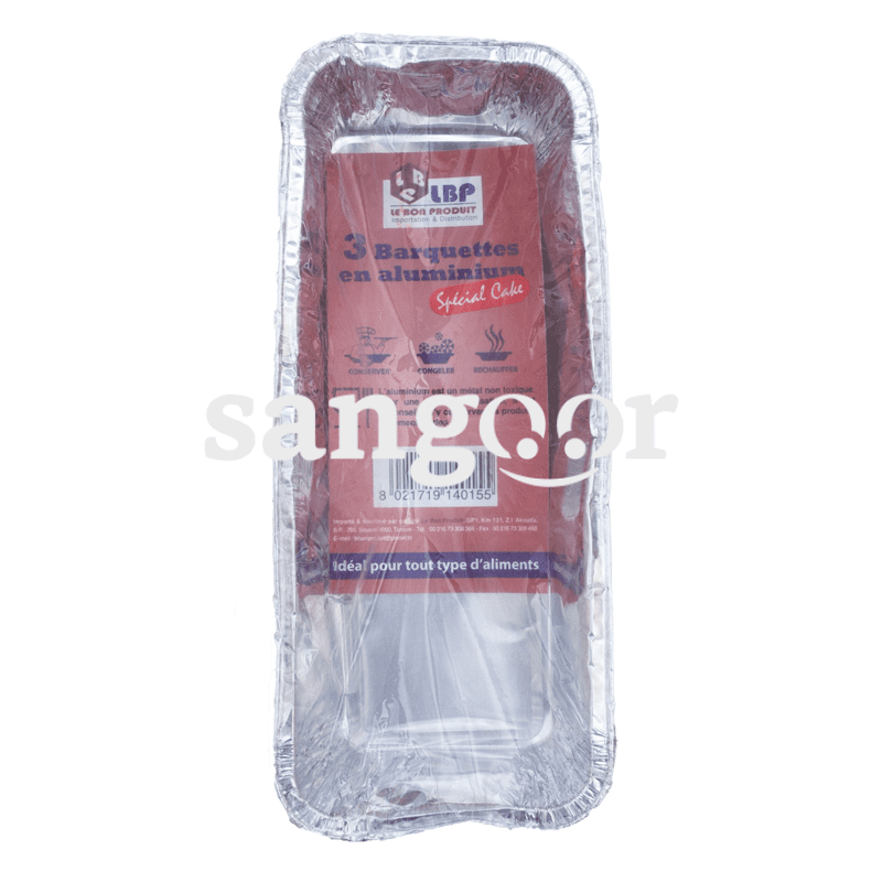LBP BARQUETTES ALUMINUIM CAKE 3PCS