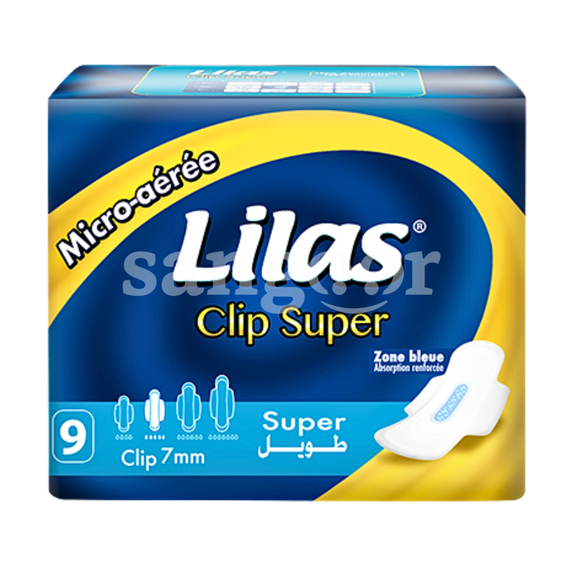 LILAS SERVIETTE FEMININE MICRO AERE CLIP SUPER 9 7MM LILAS-SERVIETTE-FEMININE-MICRO-AERE-CLIP-SUPER-9-7MM-1.png.Prix Tunisie
