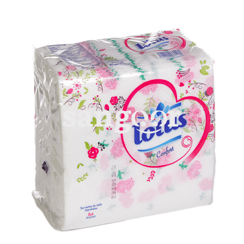 LOTUS-SERVIETTE-DE-TABLE-30x30-IMPRIME