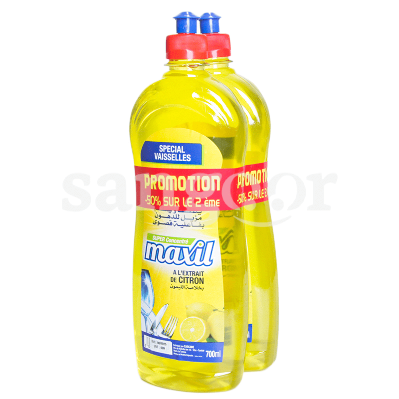 MAXIL VAISSELLE CITRON LOT DE2 750ML