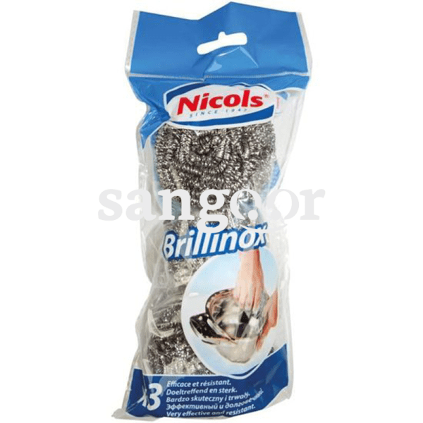 NICOLS-EPONGE-SPIRALE-INOX-BRILINOX-3PCS.png.Prix Tunisie