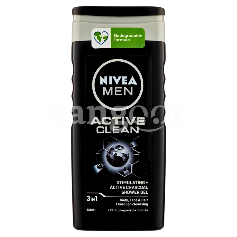 NIVEA GEL DOUCHE 250ML ACTIVE CLEAN NIVEA-GEL-DOUCHE-250ML-ACTIVE-CLEAN.png.Prix Tunisie