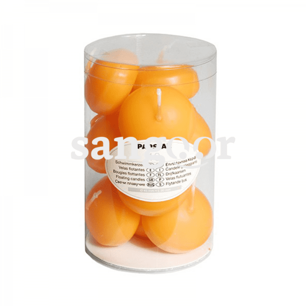 PAP STAR BOUGIES FLOTTANTES ORANGE 4.5 3CM