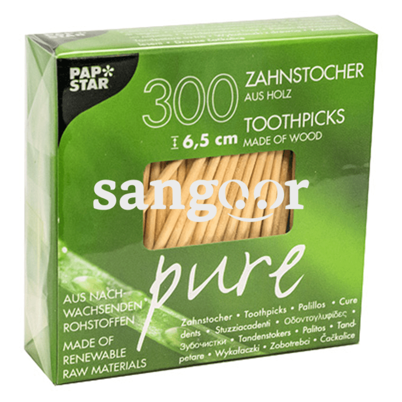 PAP STAR CURE DENTS BOIS ROND 6.5CM EN BOITE 300P PAP STAR CURE DENTS BOIS ROND 6.5CM EN BOITE 300P