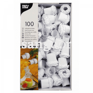 PAP STAR MANCHETTES POUR VOLAITTE 1.8CM 100P