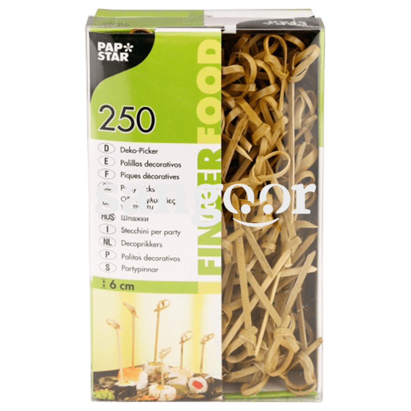 PAP STAR PIQUES APERITIFS 6CM 250PCS PAP STAR PIQUES APERITIFS 6CM 250PCS