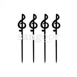 PAP STAR PIQUES DECORATION 8.5CM NOIR MUSIK 250PCS