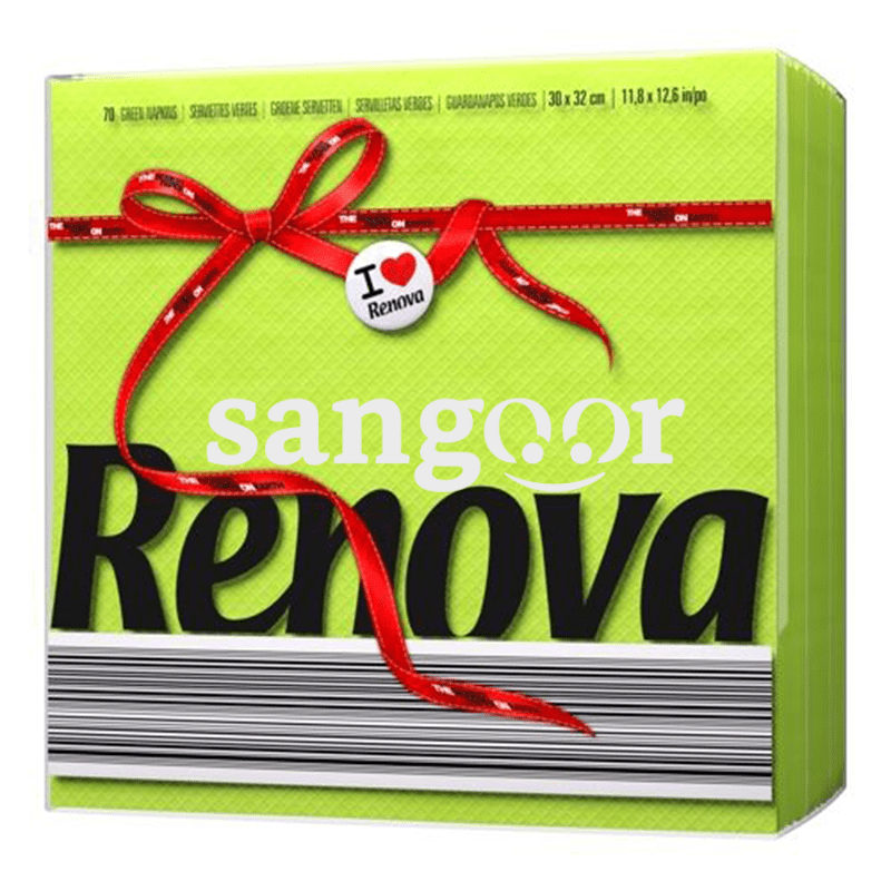 RENOVA-SERVIETTE-DE-TABLE-32.30-REDLABEL-1PLI-VERT