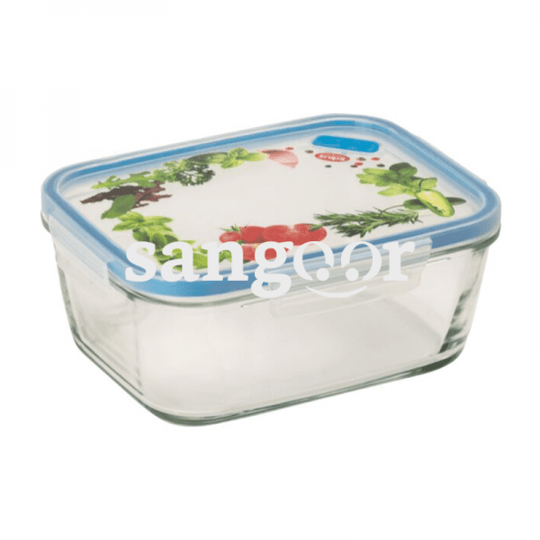 SNIPS LOCK CONTAINER VERRE RECTANGULAIRE DECORE 1.5L