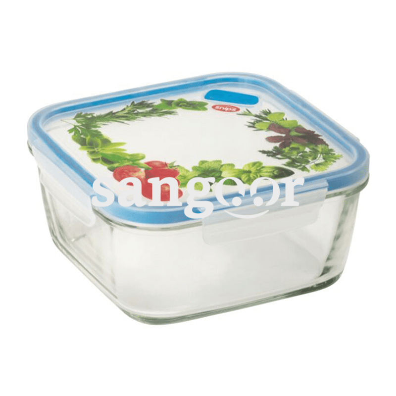 SNIPSLOCK CONTAINER VERRE RECTANGULAIRE DECORE 1.4L 1 SNIPSLOCK CONTAINER VERRE RECTANGULAIRE DECORE 1.4L 1