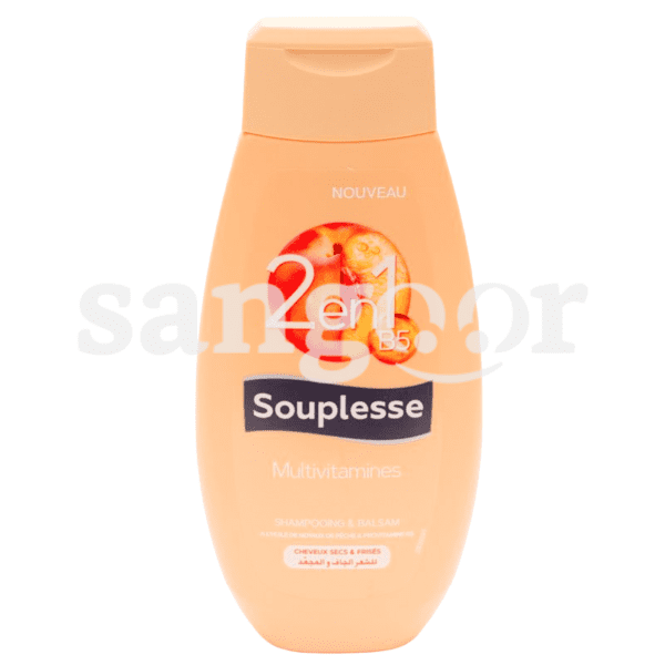 SOUPLESSE SHAMPOING 350ML 2EN1 MULTIVITAMINES