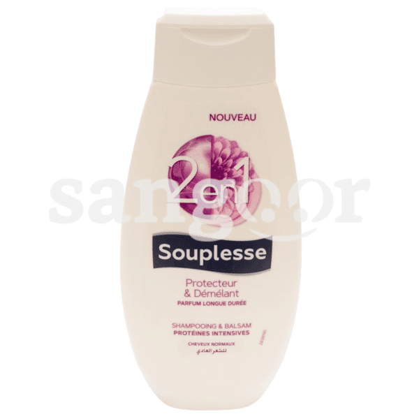 SOUPLESSE SHAMPOING 350ML 2EN1 PROTEINES INTENSIVES