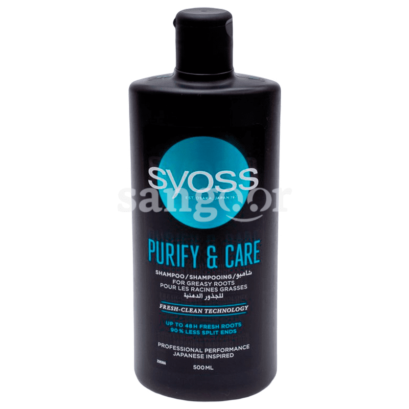 SYOSS SHAMPOING PURE ET CARE 500ML