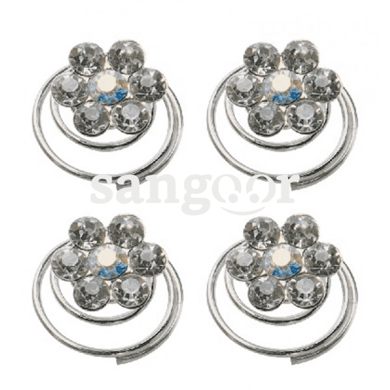 TITANIA SPIRALES A CHEVEUX FLEUR AVEC STRASS 8180 TITANIA SPIRALES A CHEVEUX FLEUR AVEC STRASS 8180