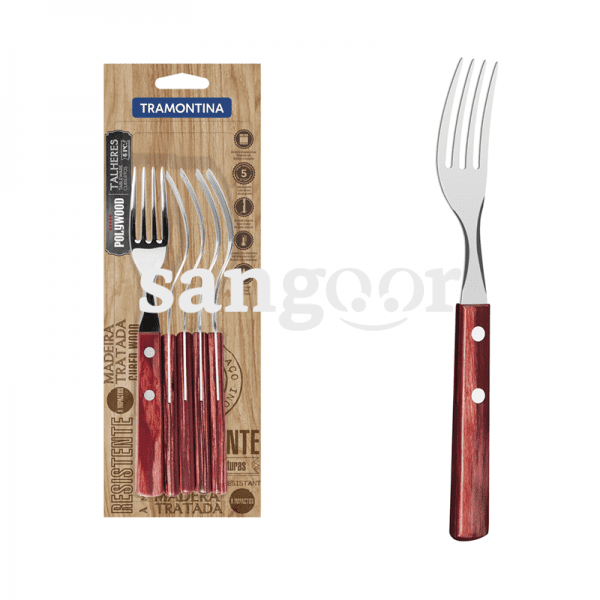 TRAMONTINA FOURCHETTES POLYWOOD 6P