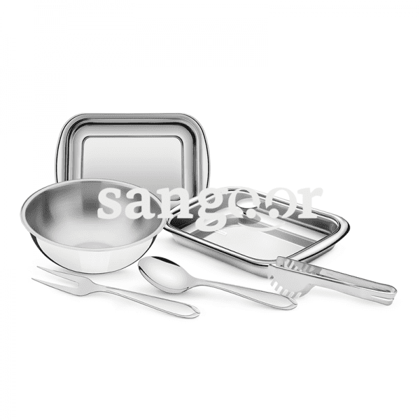 TRAMONTINA SET 6 ENSEMBLE SERVICE ACIER