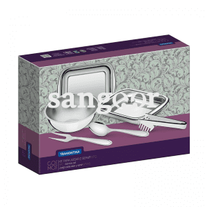 TRAMONTINA SET 6 ENSEMBLE SERVICE ACIER.