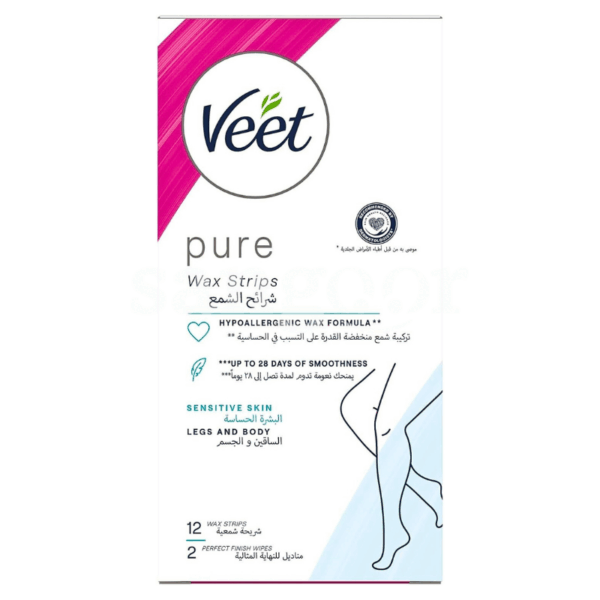 VEET-BANDES-CIRE-10PCS-PEAUX-SENSIBLES.png.Prix Tunisie