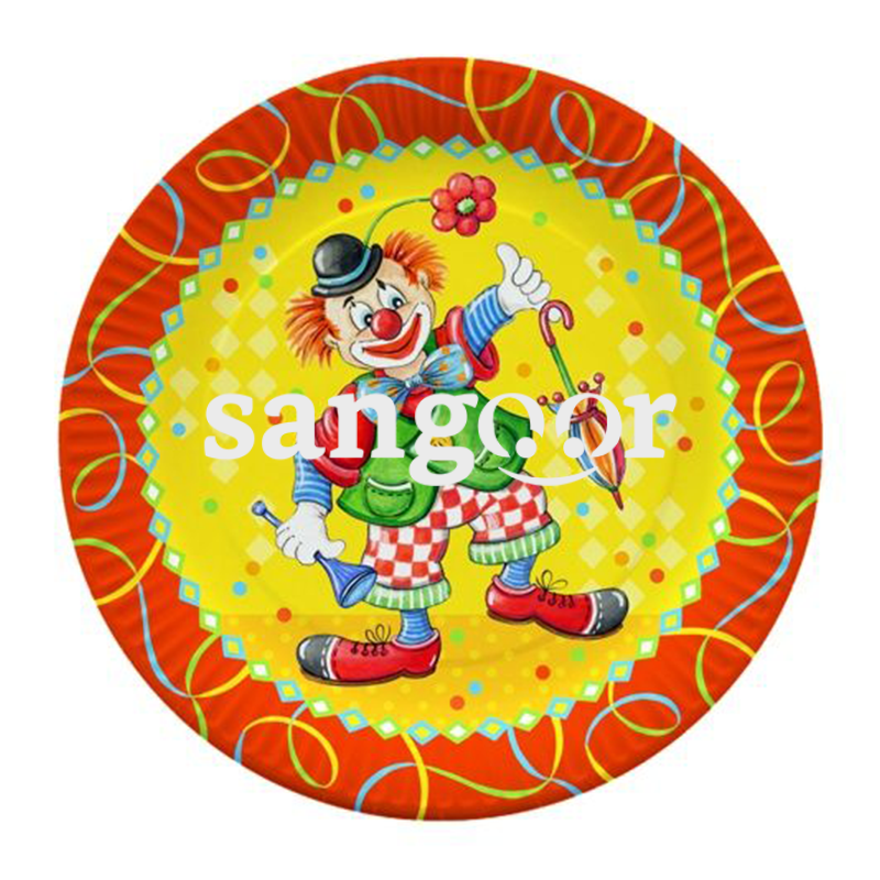 PAP STAR ASSIETTES CLOWN 10P PAP STAR ASSIETTES CLOWN 10P