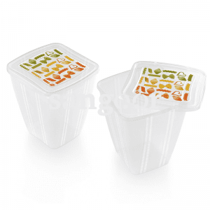 SNIPS CONTAINER CARRE DECORE 2L 2P.