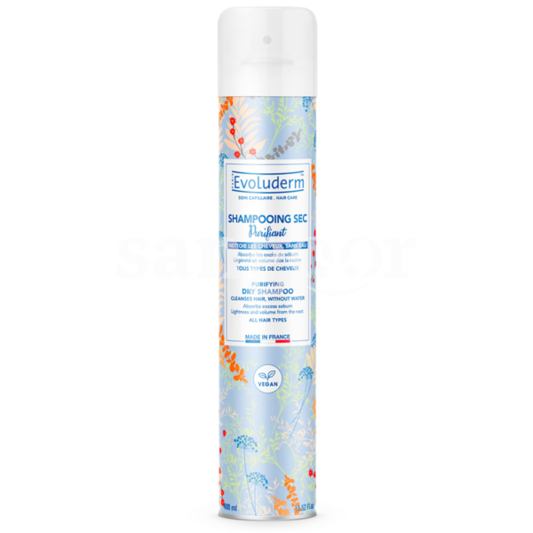 EVOLUDERM-SHAMPOING-SEC-400ML-1.png Prix Tunisie