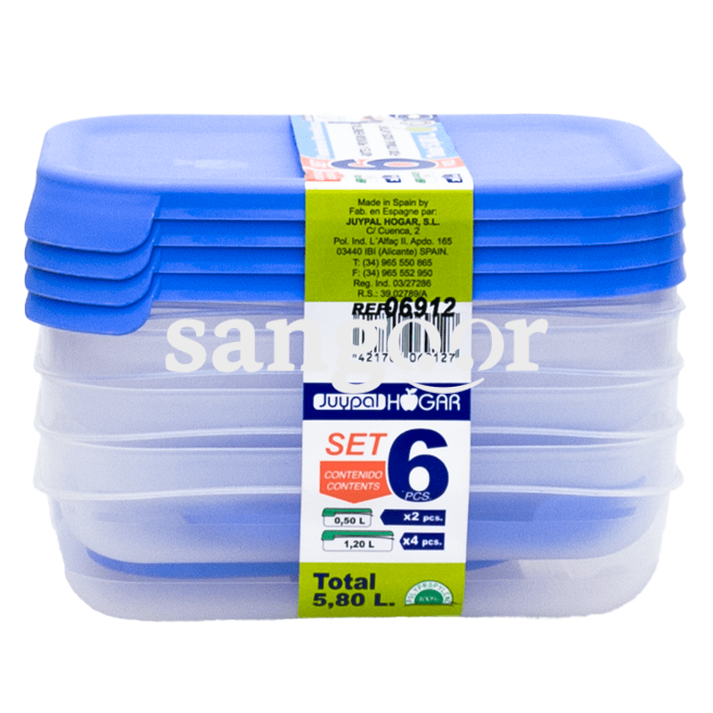 HOGAR-BOITES-RECTANGULAIRE-BLEU