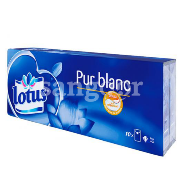 LOTUS-PAPIER-MOUCHOIR-10PCS.png.Prix Tunisie
