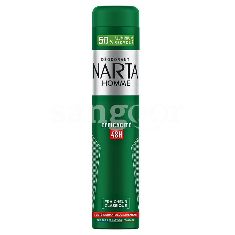 NARTA DEODORANT 200ML CLASSIQUE NARTA-DEODORANT-200ML-CLASSIQUE.png.Prix Tunisie