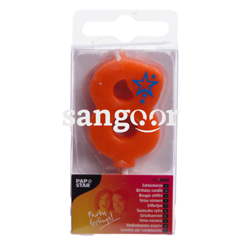 PAP STAR MINI BOUGIE D ANNIVERSAIRE 6.8CM N8