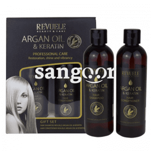 REVUELE KIT SHAMPOINGAPRES SHAMPOING ARGAN OIL ET KERATIN 1