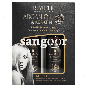 REVUELE KIT SHAMPOINGAPRES SHAMPOING ARGAN OIL ET KERATIN