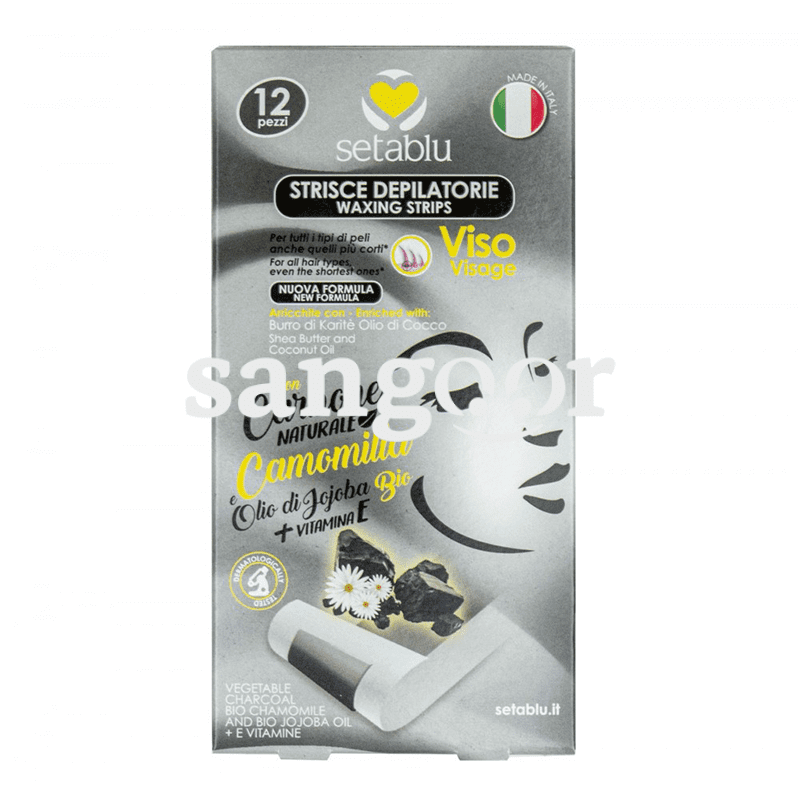 SETABLU BANDES VISAGE CARBONE 12P SETABLU BANDES VISAGE CARBONE 12P