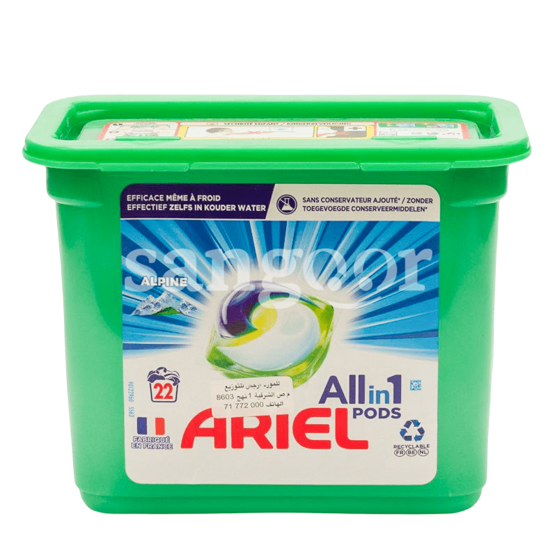 ARIEL CAPSULES 22 LAVAGE ALPINE