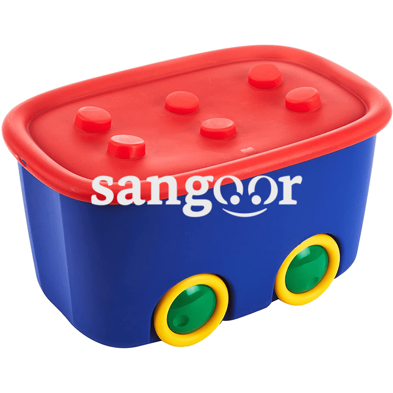 KIS-BOX-DE-RANGEMENT-FUNNY-BLEU-46L