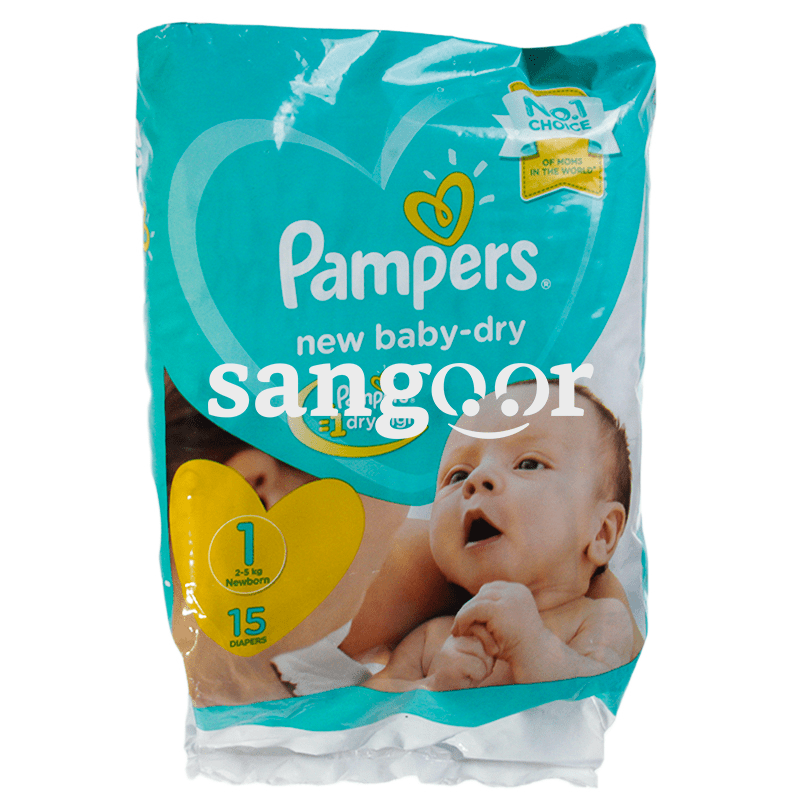 PAMPERS COUCHE BEBE S1 NEW BORN 15PCS 2-5KG