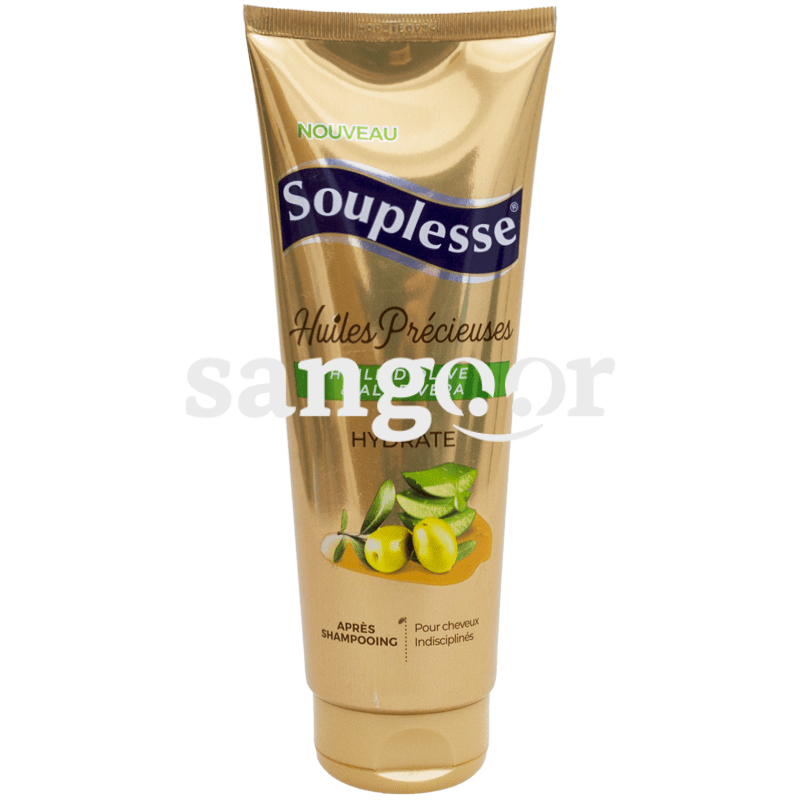 SOUPLESSE APRES SHAMPOING 250ML HUILE OLIVE ALOE VERA SOUPLESSE APRES SHAMPOING 250ML HUILE OLIVE ALOE VERA