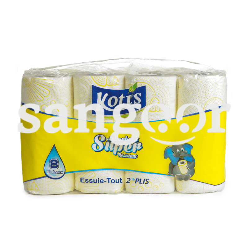 KOTIS ESSUIE TOUT JAUNE 8PCS
