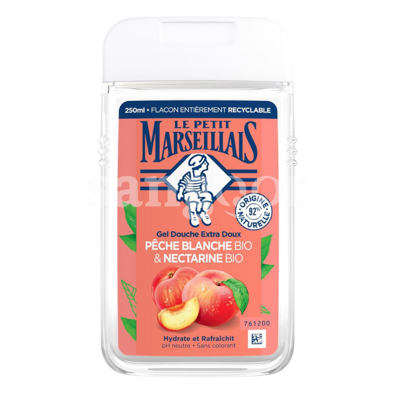 LE PETIT MARSEILLAIS GEL DOUCHE 250ML PECHE BLANCHE NECTARINE LE-PETIT-MARSEILLAIS-GEL-DOUCHE-250ML-PECHE-BLANCHE-NECTARINE-1.png.Prix Tunisie